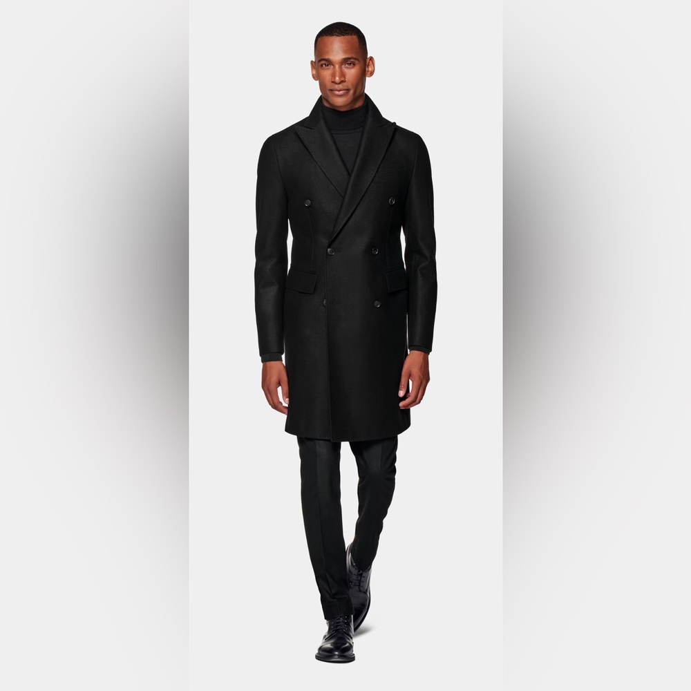 BRAND NEW Black Suitsupply Overcoat